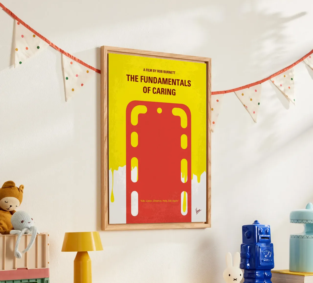 No1254 My The Fundamentals of Caring minimal movie poster plexiglass da Chungkong