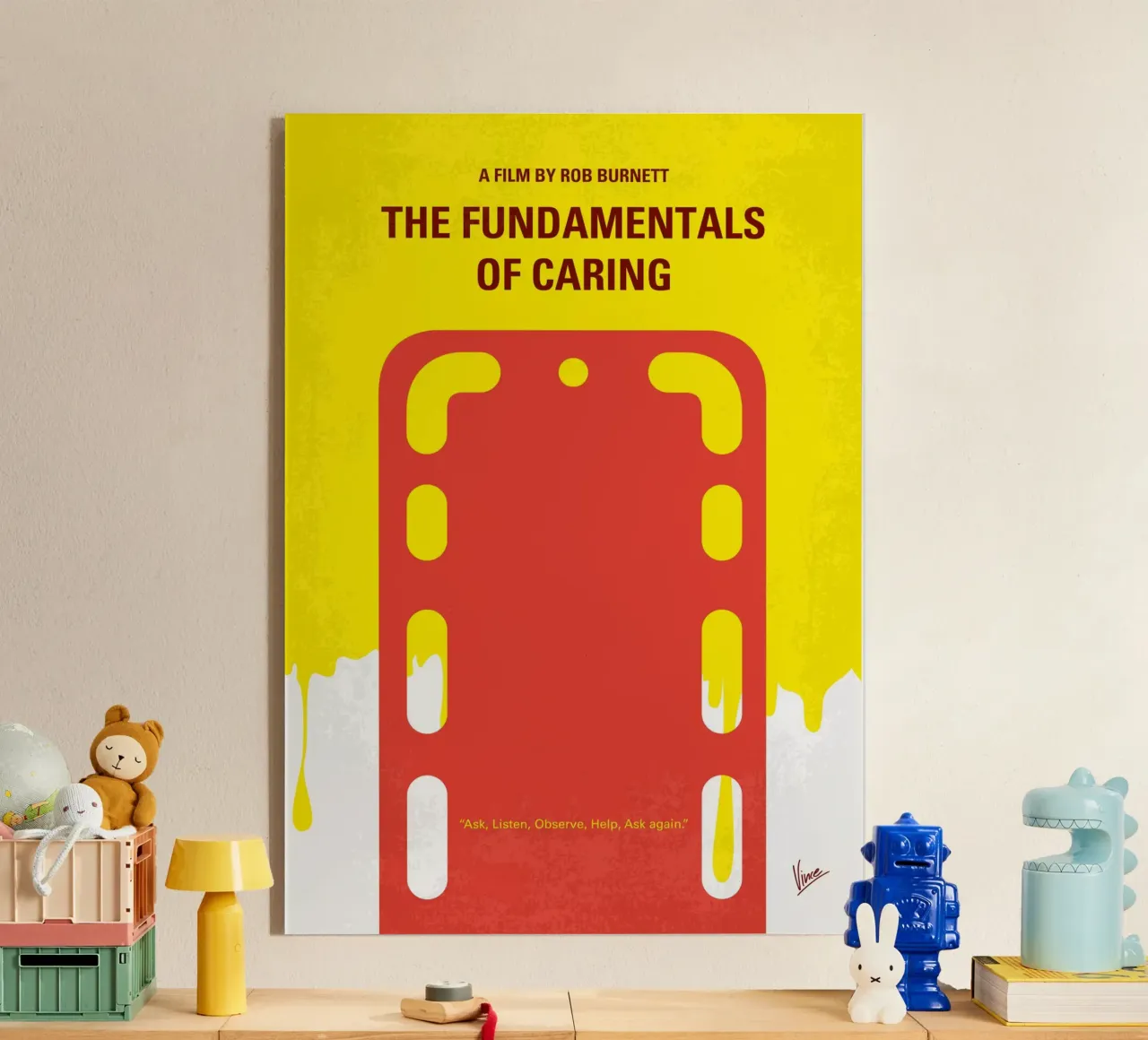 No1254 My The Fundamentals of Caring minimal movie poster plexiglass da Chungkong