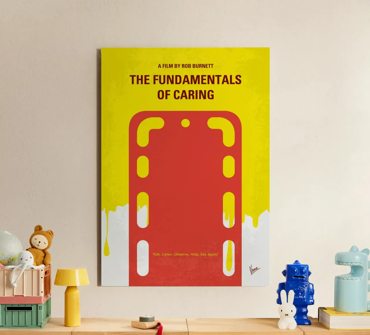 No1254 My The Fundamentals of Caring minimal movie poster pannello forex da Chungkong