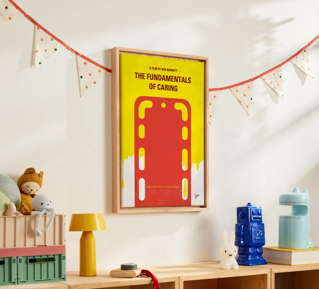 No1254 My The Fundamentals of Caring minimal movie poster tela da Chungkong
