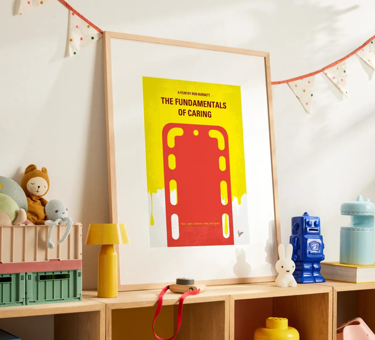 No1254 My The Fundamentals of Caring minimal movie poster poster con telaio in plastica da Chungkong