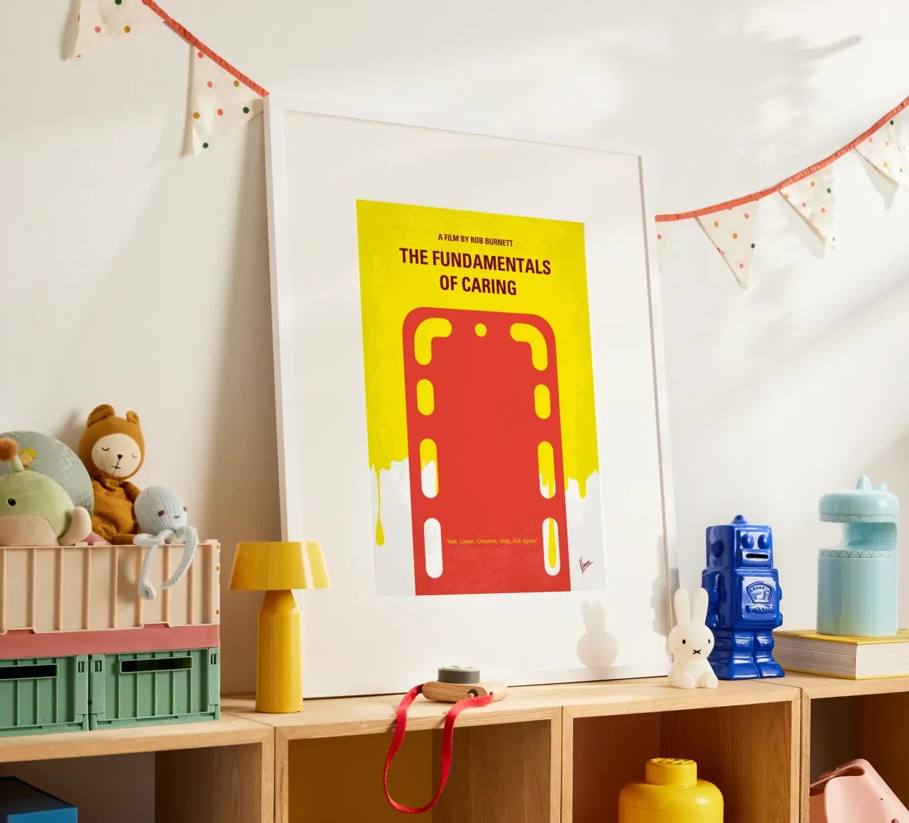 No1254 My The Fundamentals of Caring minimal movie poster poster con telaio in plastica da Chungkong