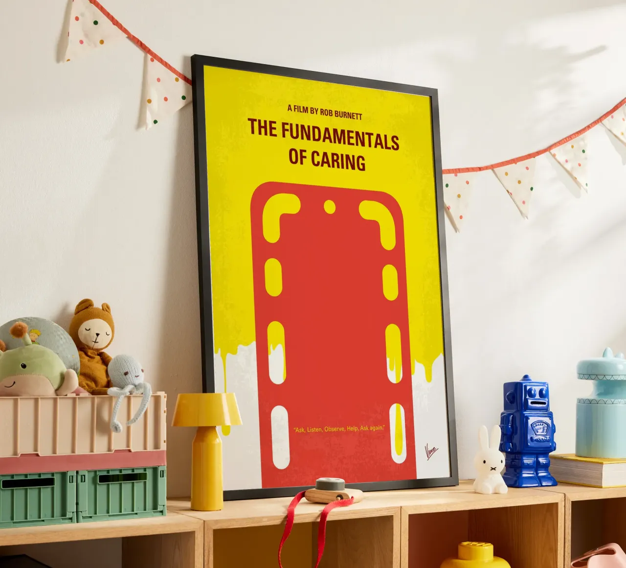 No1254 My The Fundamentals of Caring minimal movie poster poster con telaio in plastica da Chungkong
