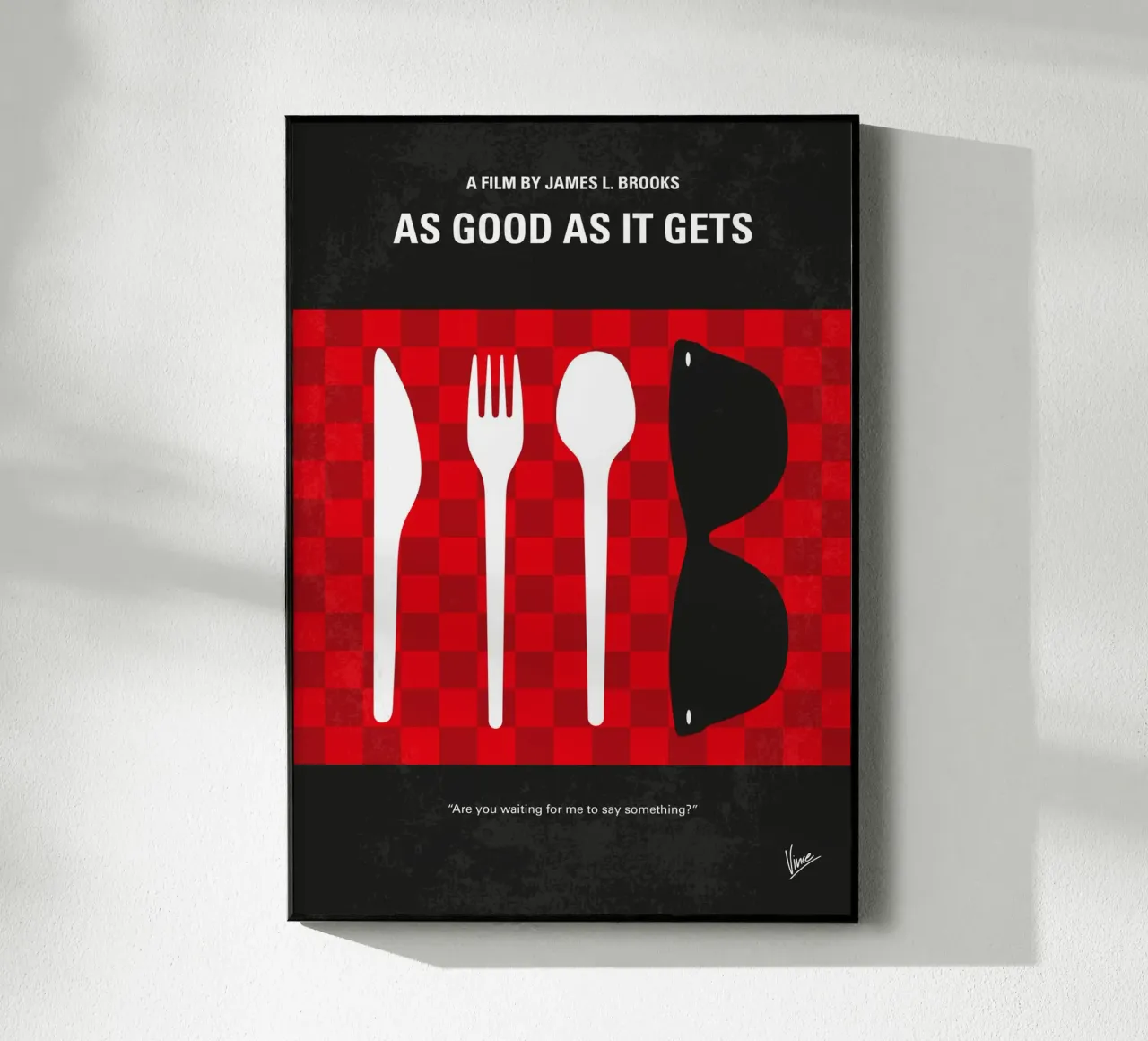 No1255 My As Good as It Gets minimal movie poster plexiglass da Chungkong