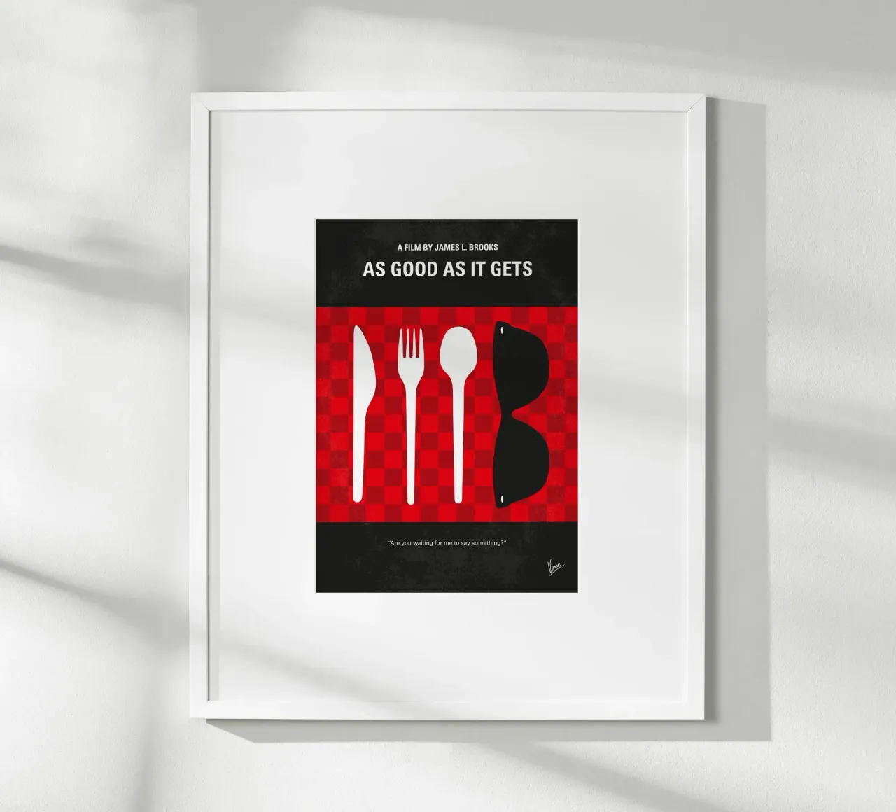 No1255 My As Good as It Gets minimal movie poster carta hahnemühle da Chungkong