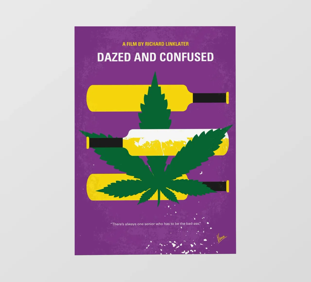 No1256 My Dazed and Confused minimal movie poster telo in pvc da Chungkong
