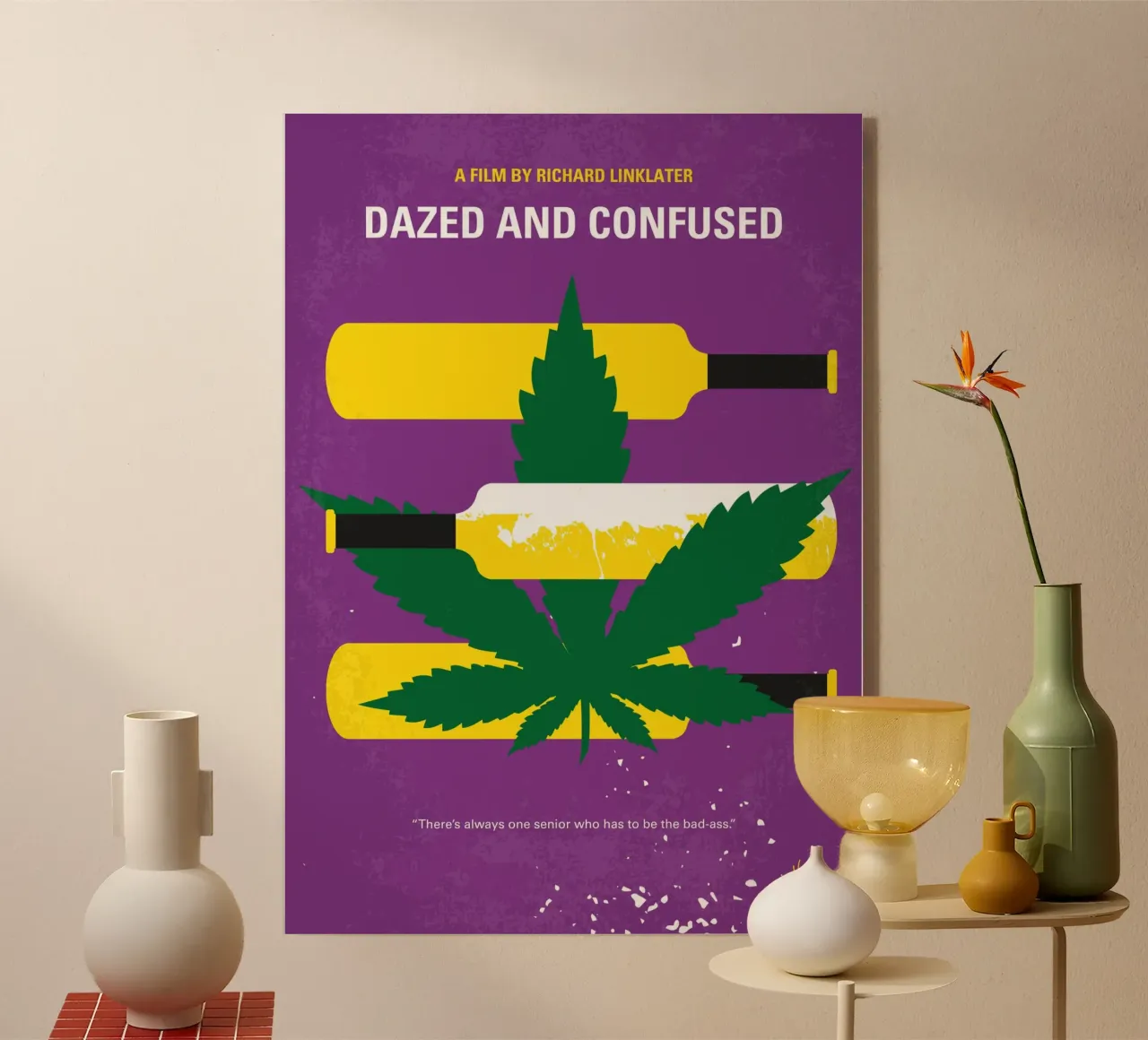No1256 My Dazed and Confused minimal movie poster plexiglass da Chungkong