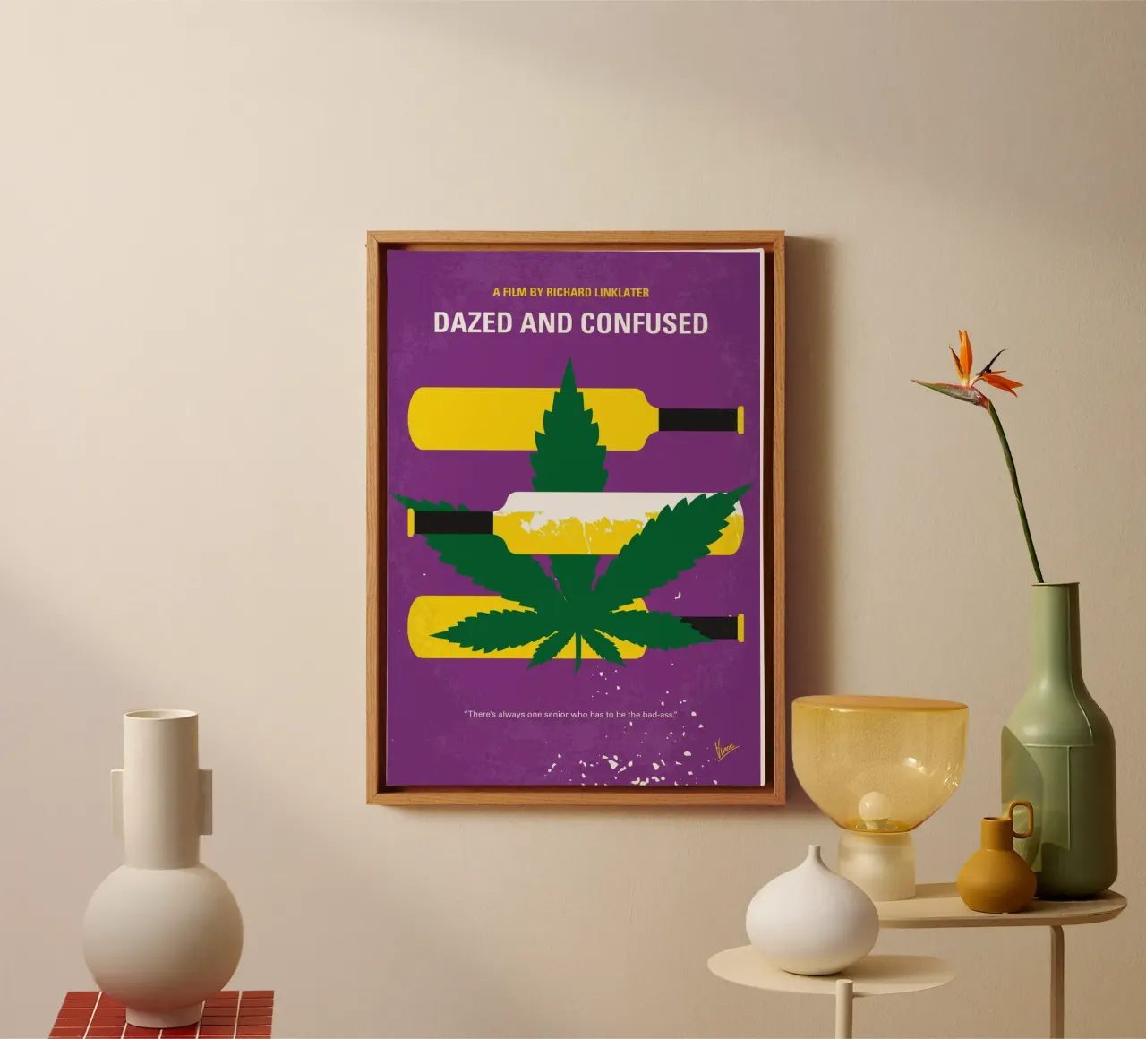 No1256 My Dazed and Confused minimal movie poster tela da Chungkong