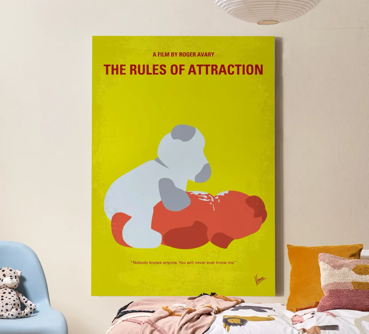 No1258 My The Rules of Attraction minimal movie poster tela da Chungkong