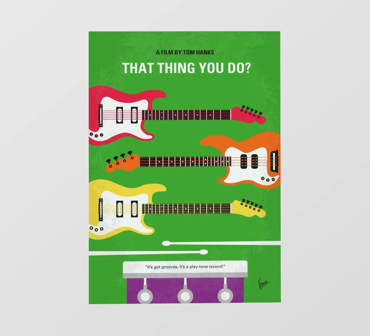 No1262 My That Thing You Do minimal movie poster telo in pvc da Chungkong