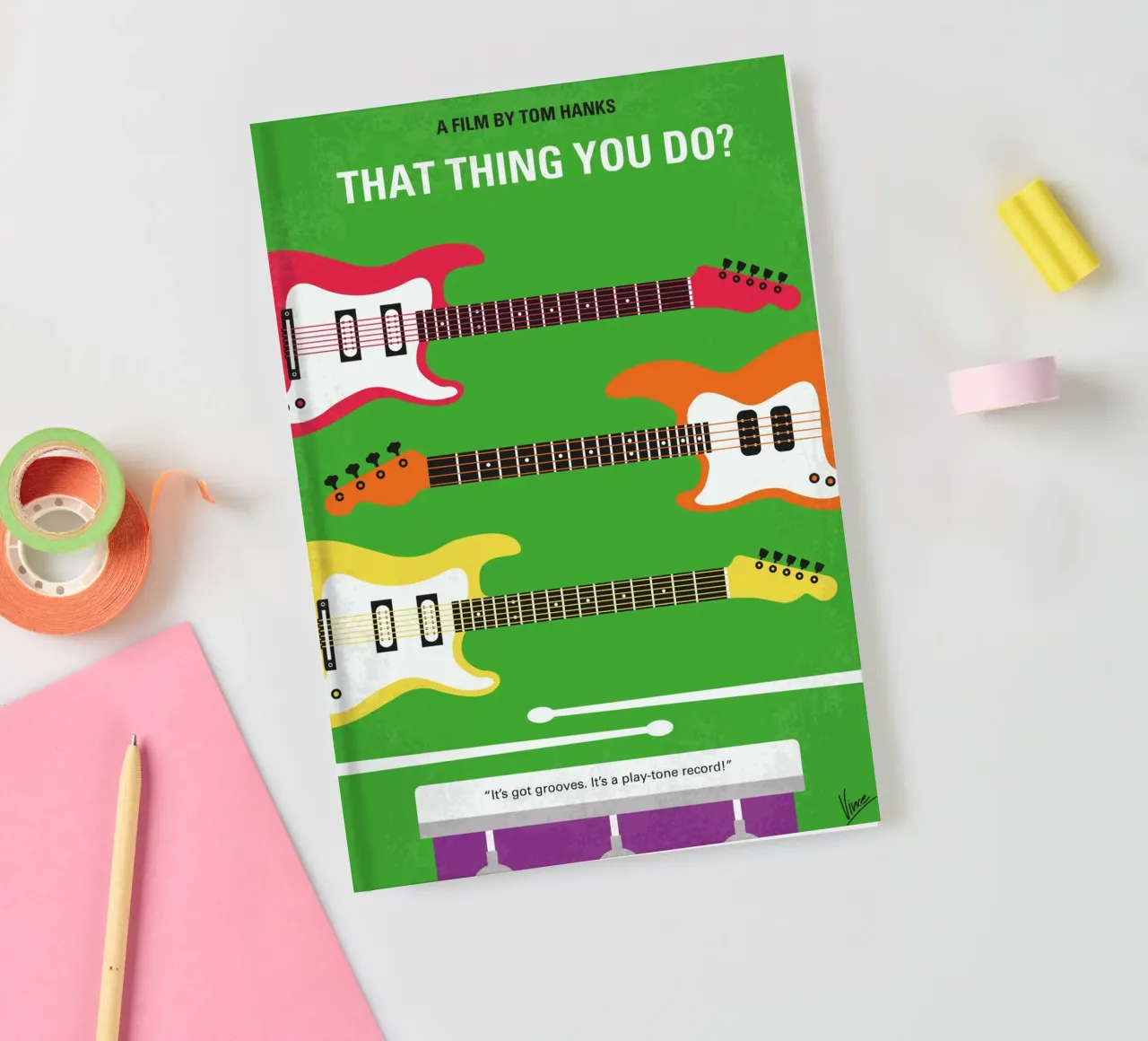 No1262 My That Thing You Do minimal movie poster notebook by Chungkong