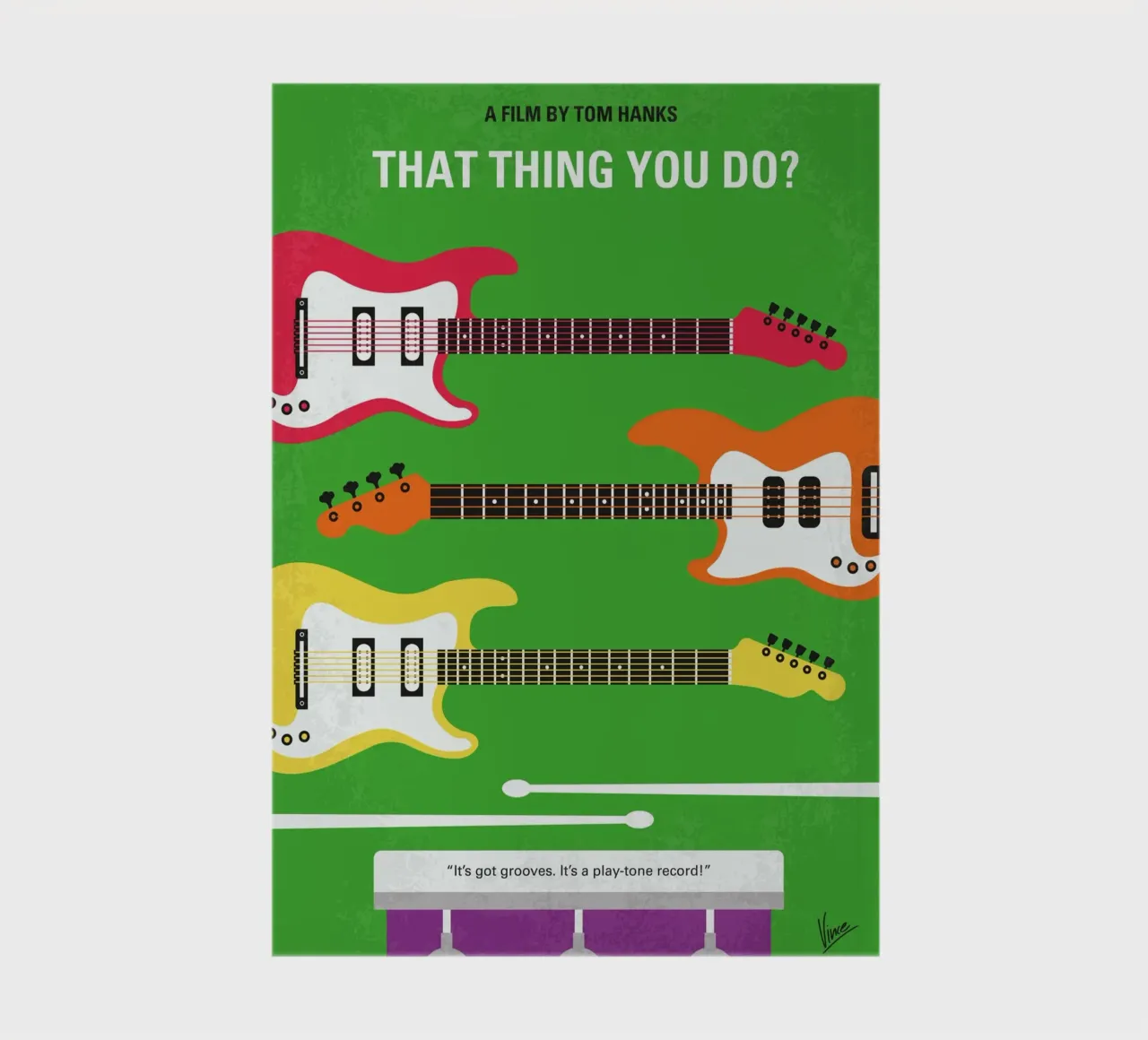 No1262 My That Thing You Do minimal movie poster notebook by Chungkong