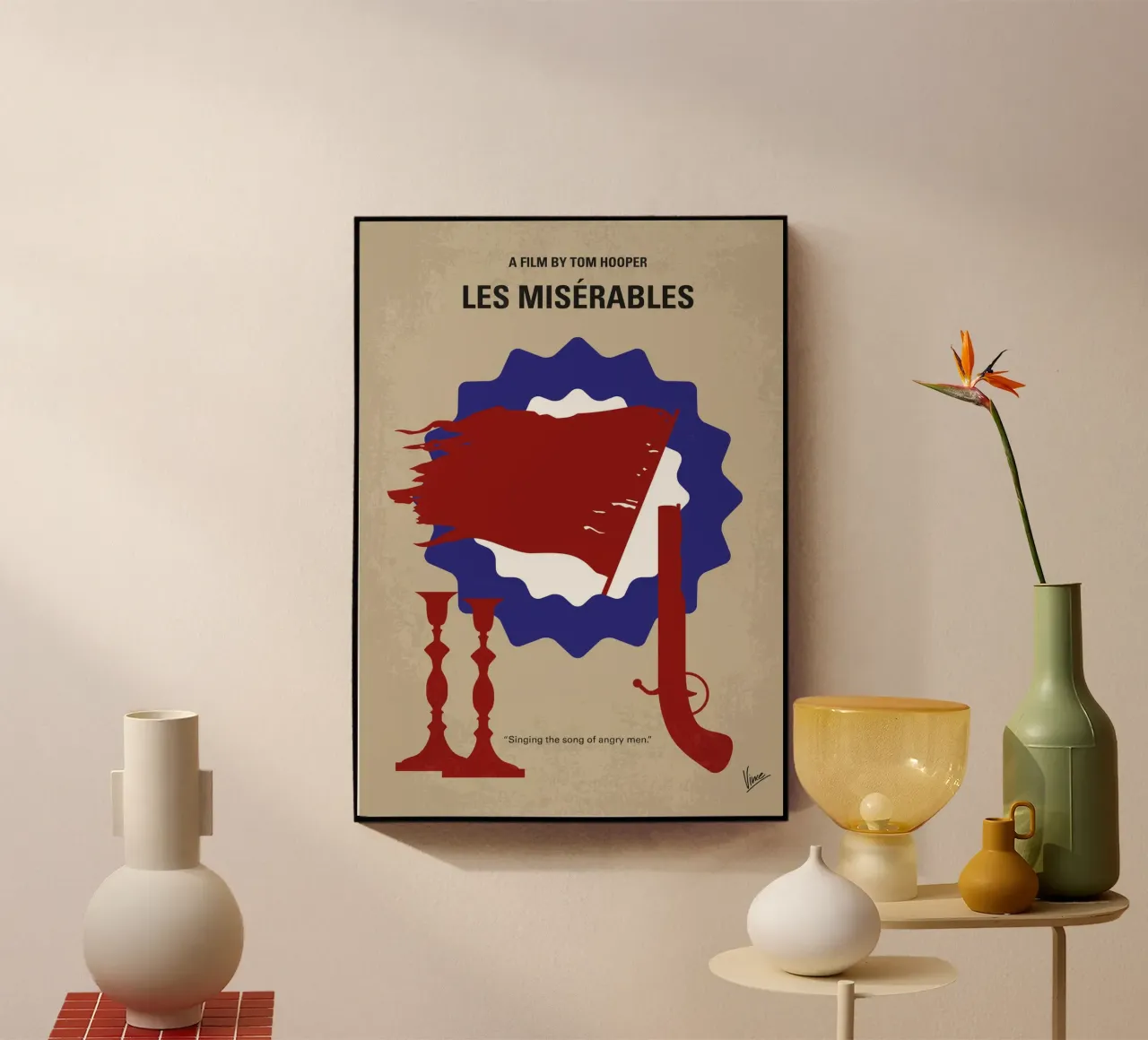 No1263 My Les miserables minimal movie poster plexiglass da Chungkong