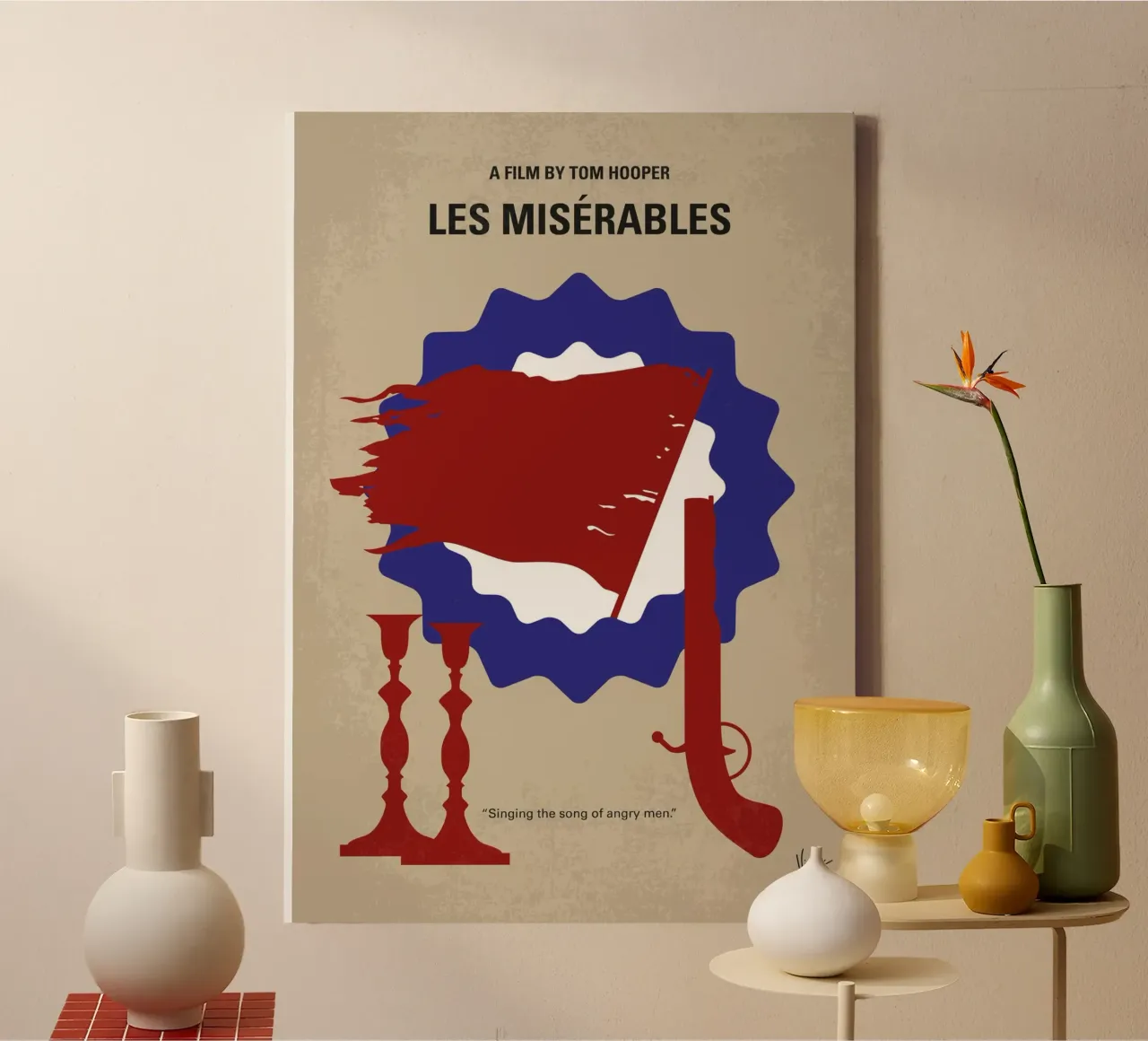 No1263 My Les miserables minimal movie poster tela da Chungkong
