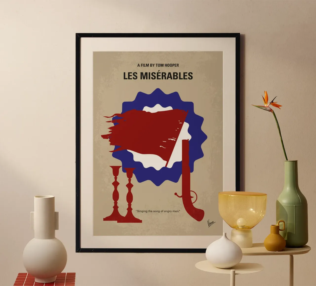 No1263 My Les miserables minimal movie poster carta hahnemühle da Chungkong