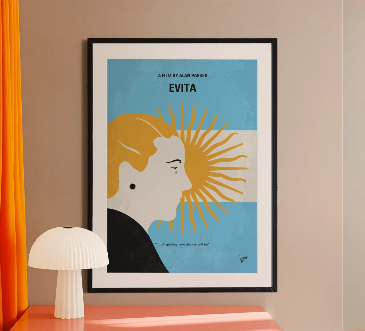 No1264 My Evita minimal movie poster poster con telaio in plastica da Chungkong