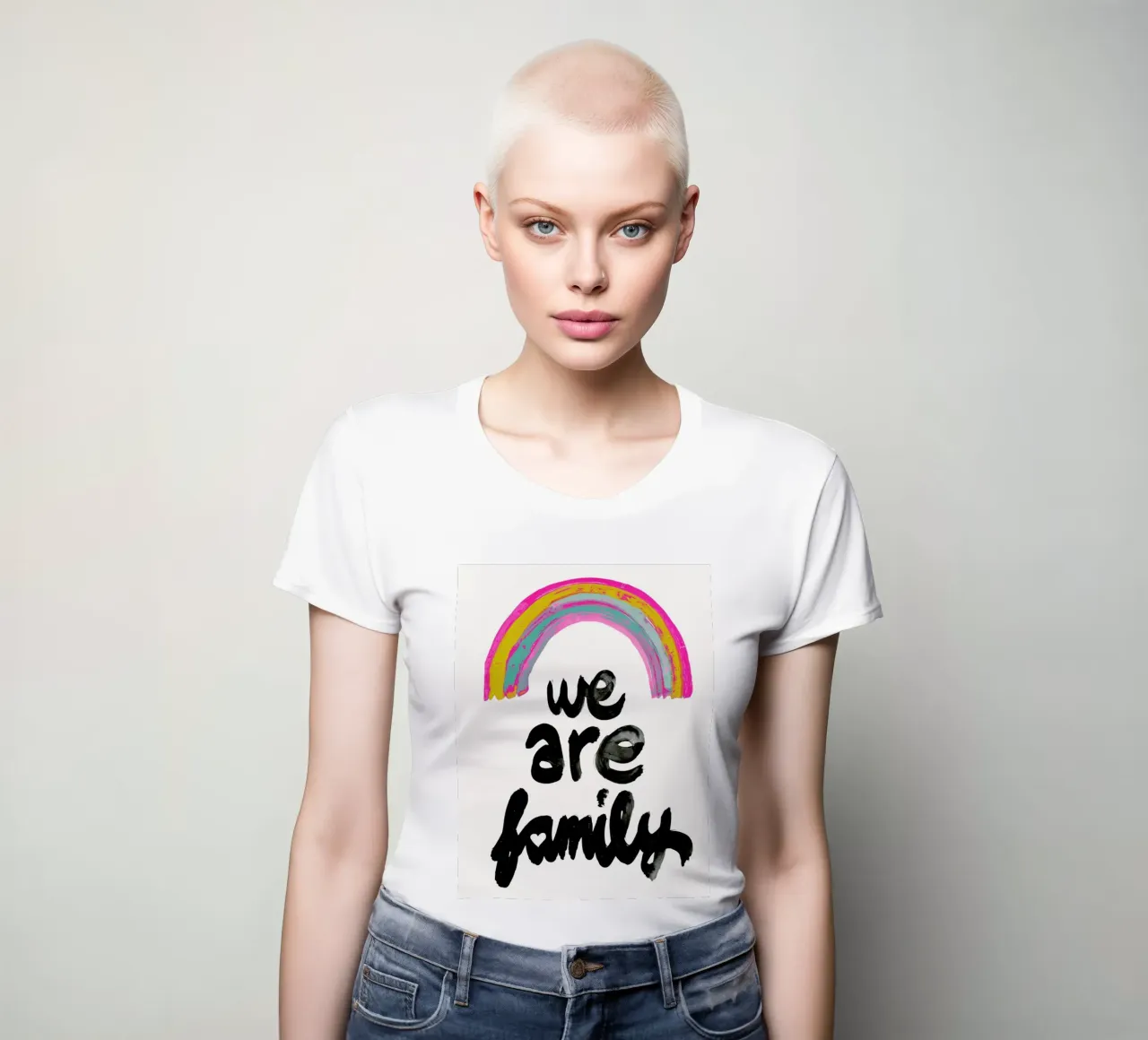 We Are Family t-shirt ajusté pour femmes de treechild