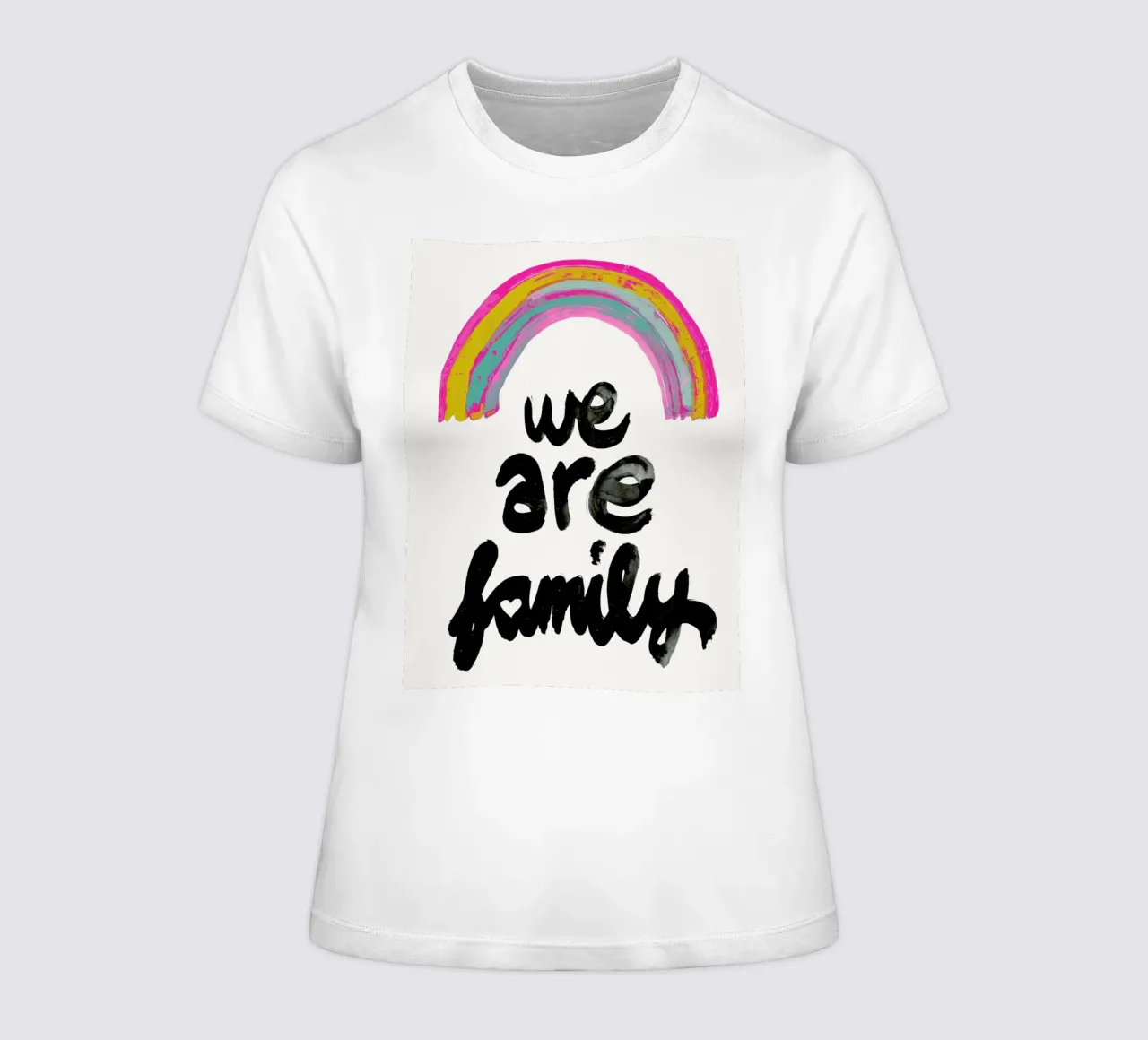 We Are Family t-shirt ajusté pour femmes de treechild