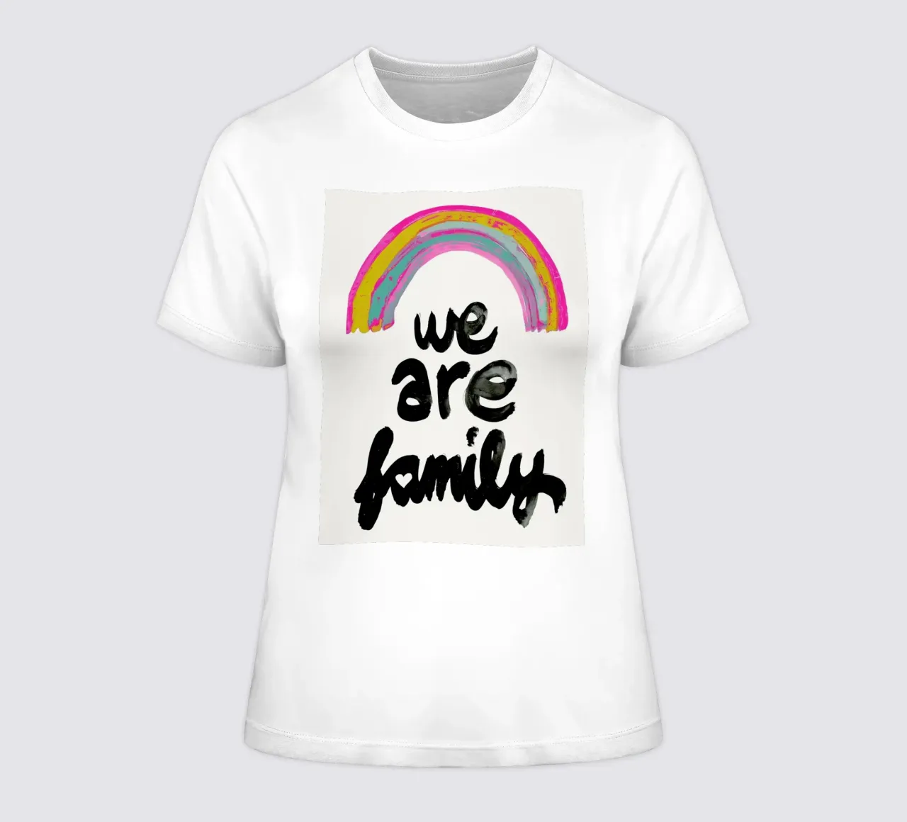 We Are Family t-shirt ajusté pour femmes de treechild