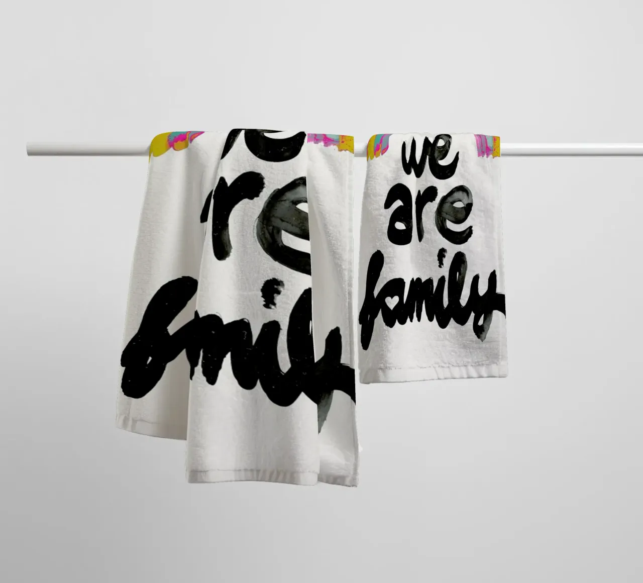 We Are Family serviette de bain de treechild