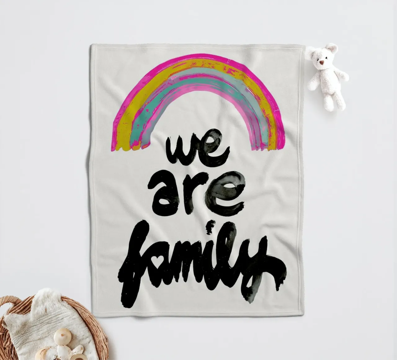 We Are Family fleecedeken van treechild