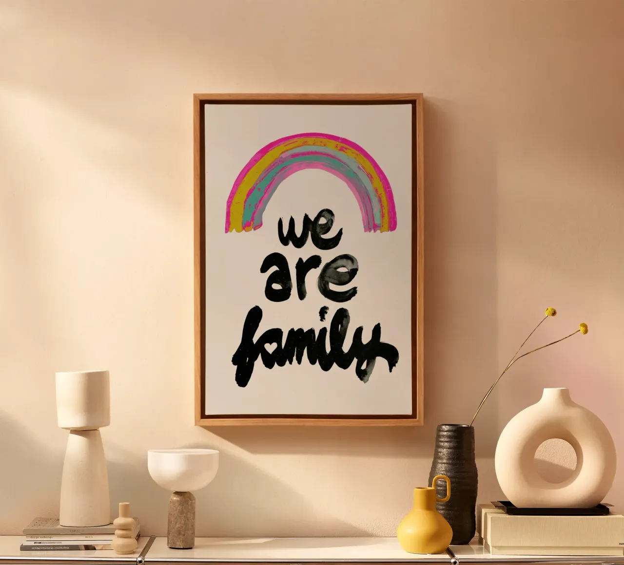 We Are Family canvas van treechild