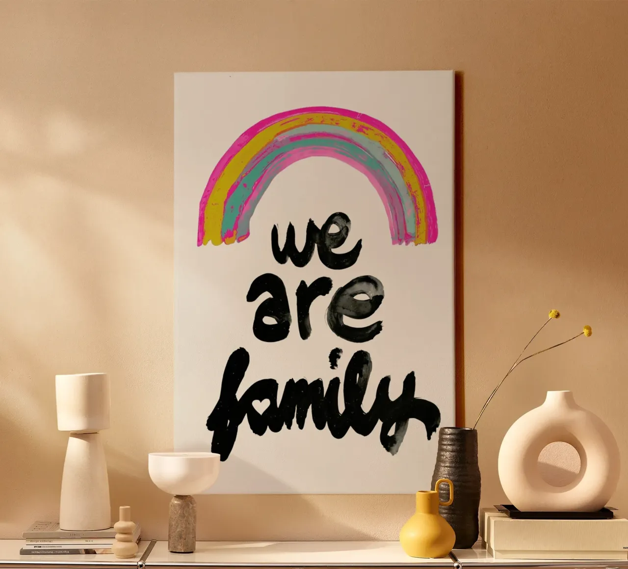 We Are Family canvas van treechild