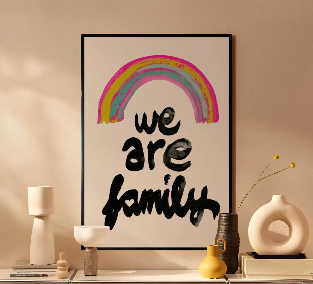We Are Family poster met kunststof frame van treechild