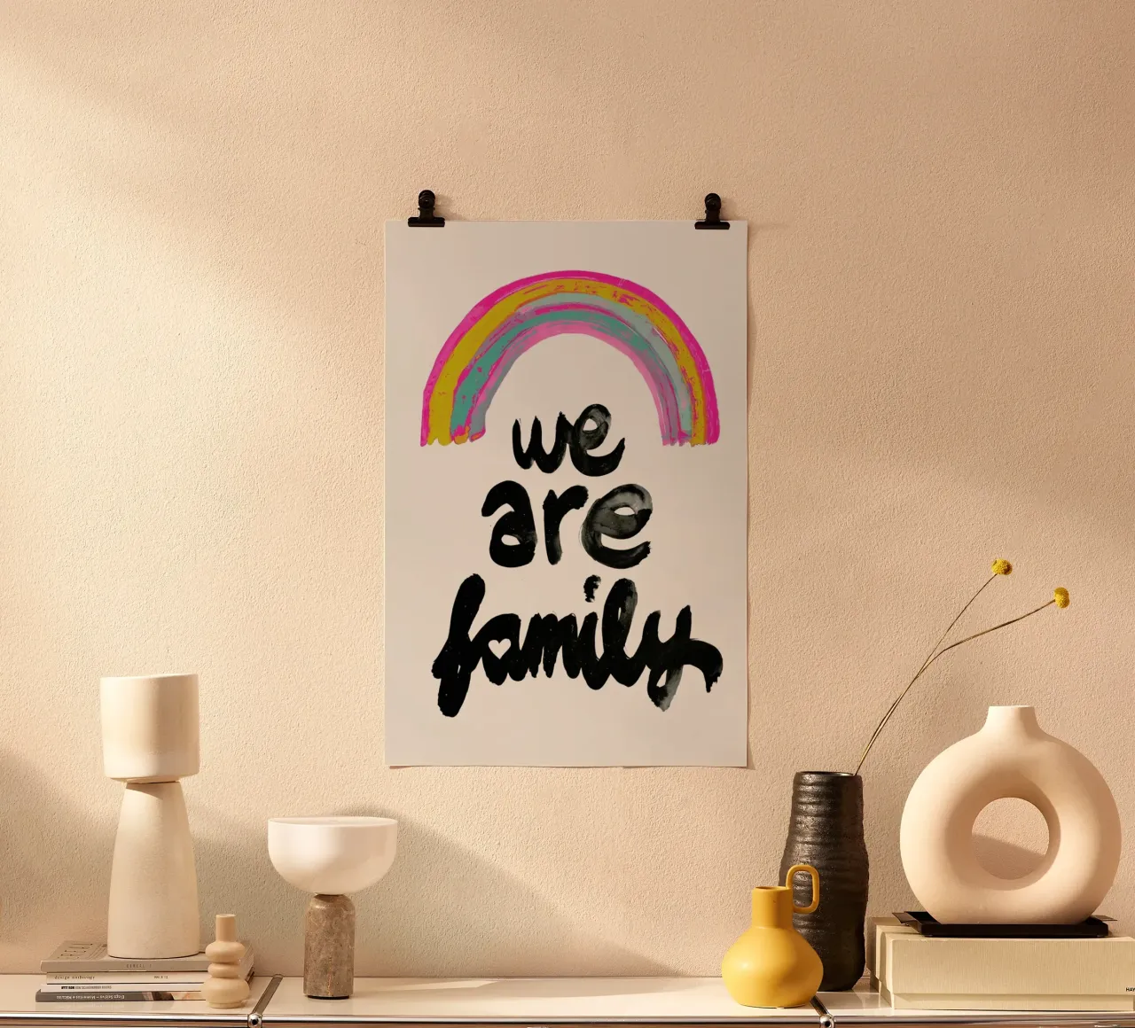 We Are Family poster met kunststof frame van treechild