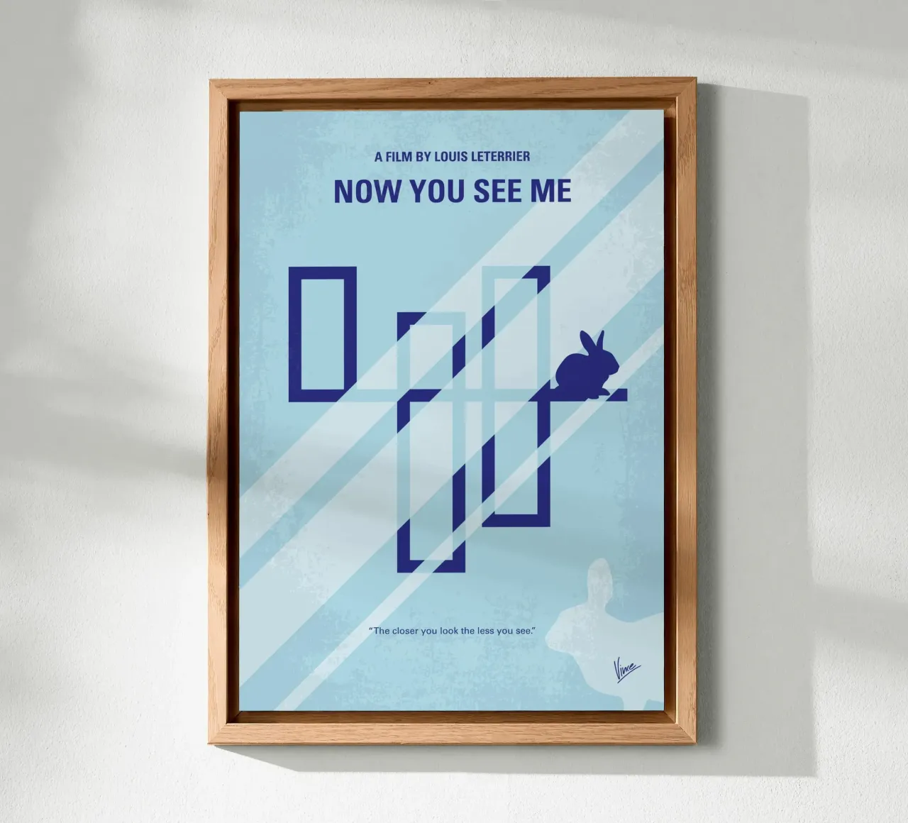No1266 My Now You See Me minimal movie poster alluminio dibond da Chungkong