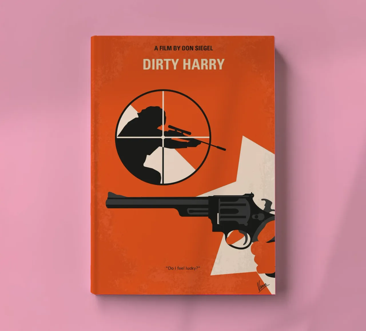 No1267-1 My Dirty Harry minimal movie poster notebook by Chungkong