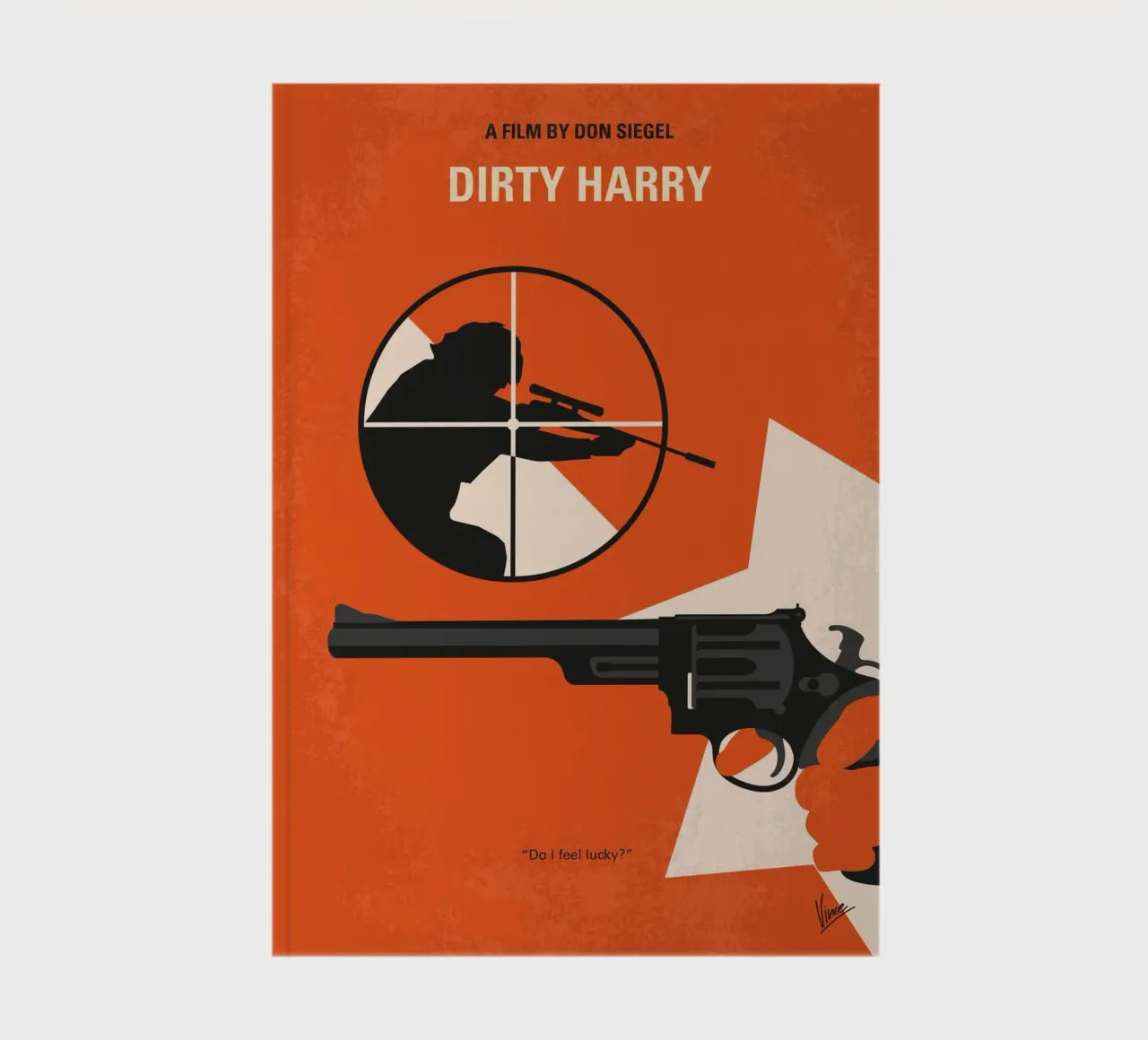 No1267-1 My Dirty Harry minimal movie poster notebook by Chungkong
