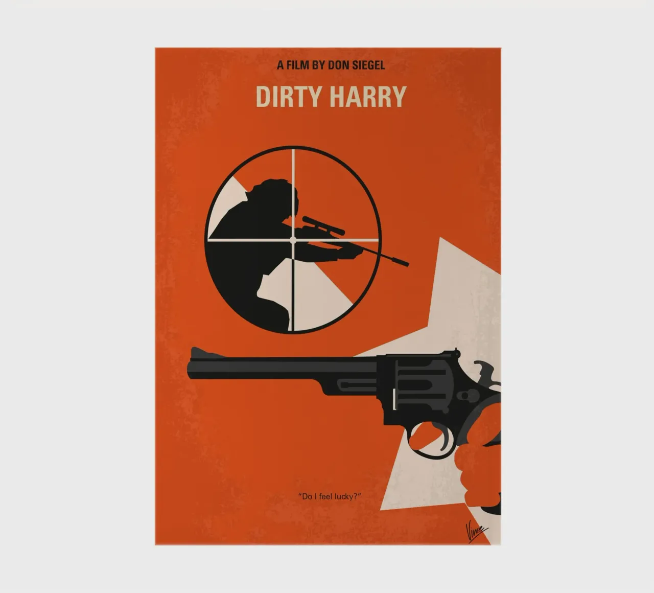 No1267-1 My Dirty Harry minimal movie poster notebook by Chungkong
