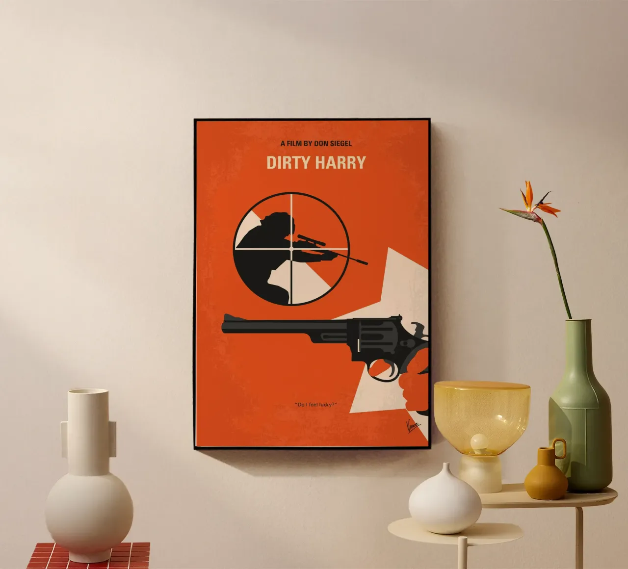 No1267-1 My Dirty Harry minimal movie poster plexiglass da Chungkong