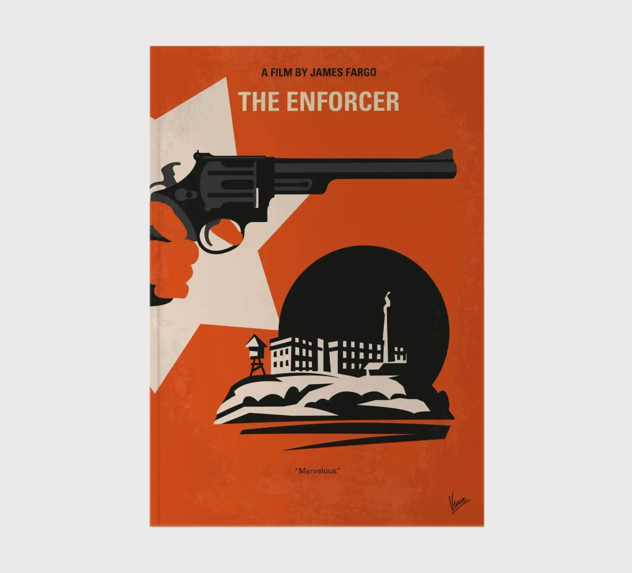 No1267-3 My Dirty Harry The Enforcer minimal movie poster notebook by Chungkong