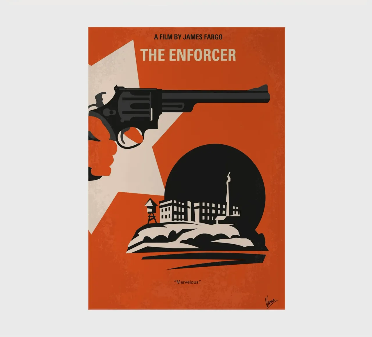 No1267-3 My Dirty Harry The Enforcer minimal movie poster notebook by Chungkong