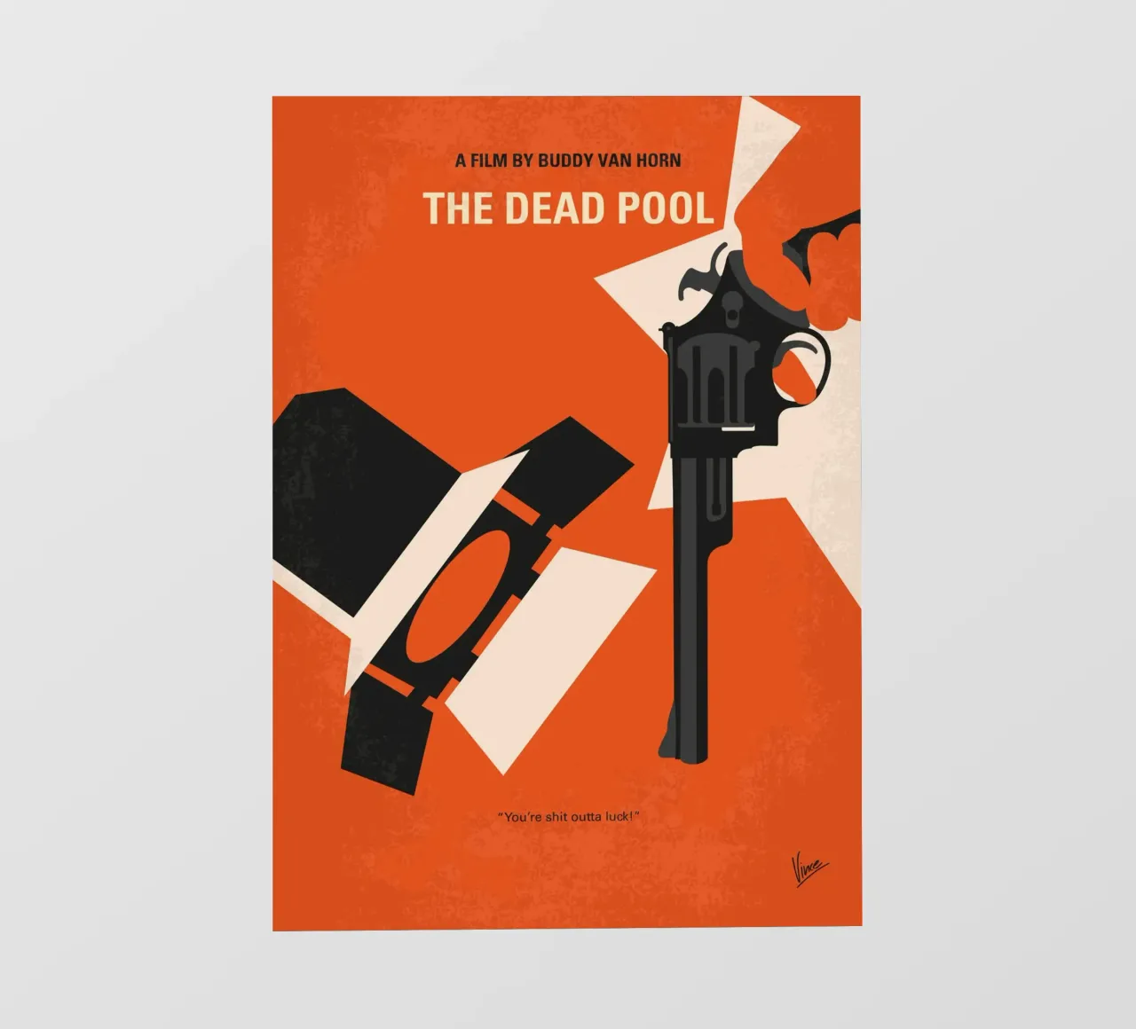 No1267-5 My Dirty Harry The Dead Pool minimal movie poster pellicola backlit da Chungkong