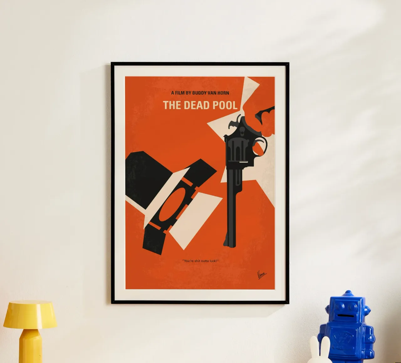 No1267-5 My Dirty Harry The Dead Pool minimal movie poster carta hahnemühle da Chungkong