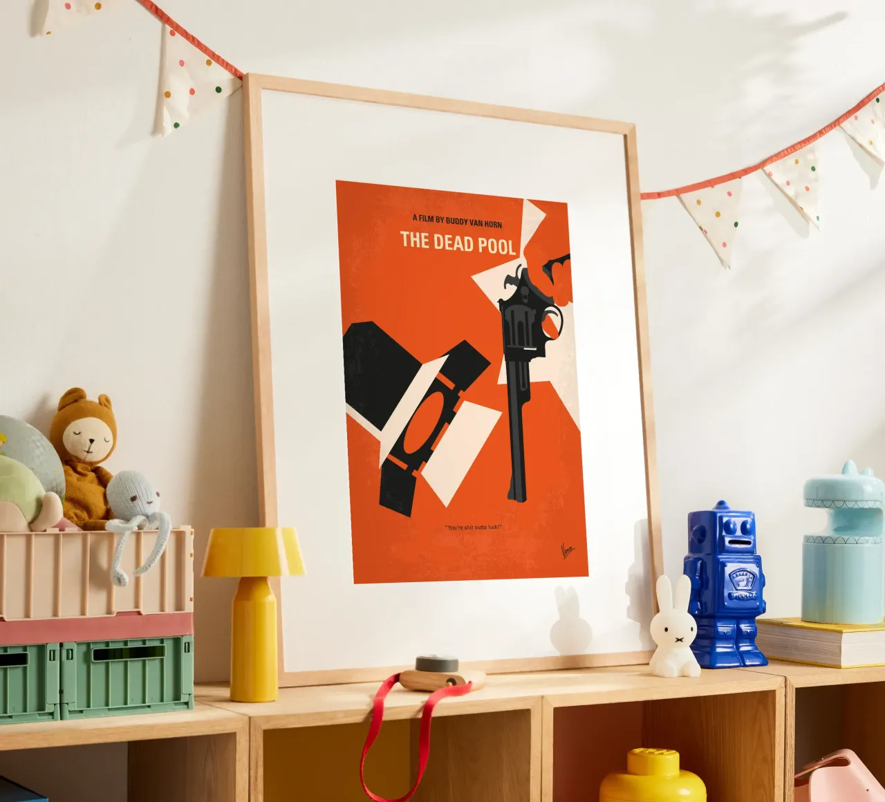 No1267-5 My Dirty Harry The Dead Pool minimal movie poster carta hahnemühle da Chungkong