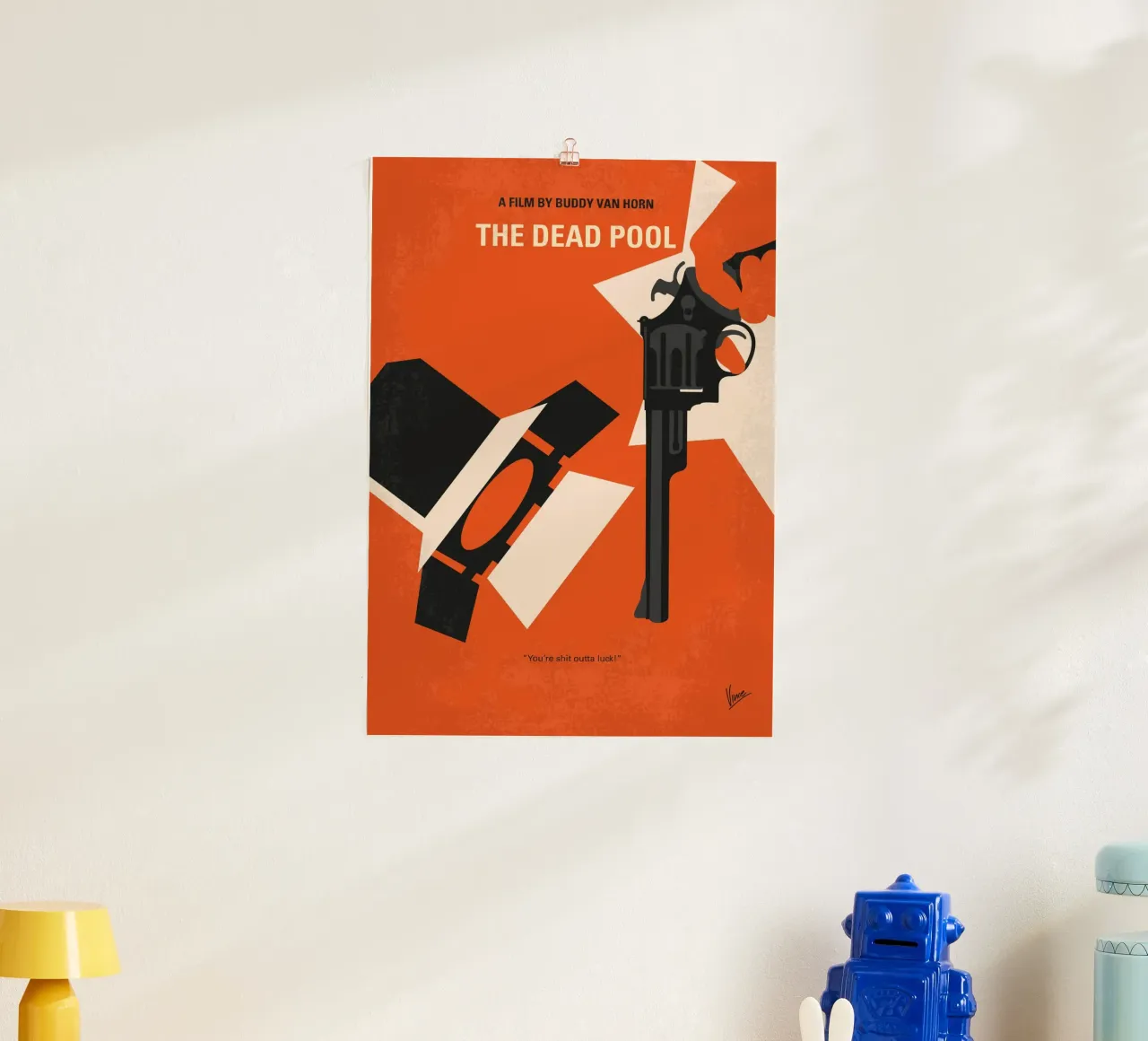 No1267-5 My Dirty Harry The Dead Pool minimal movie poster carta hahnemühle da Chungkong