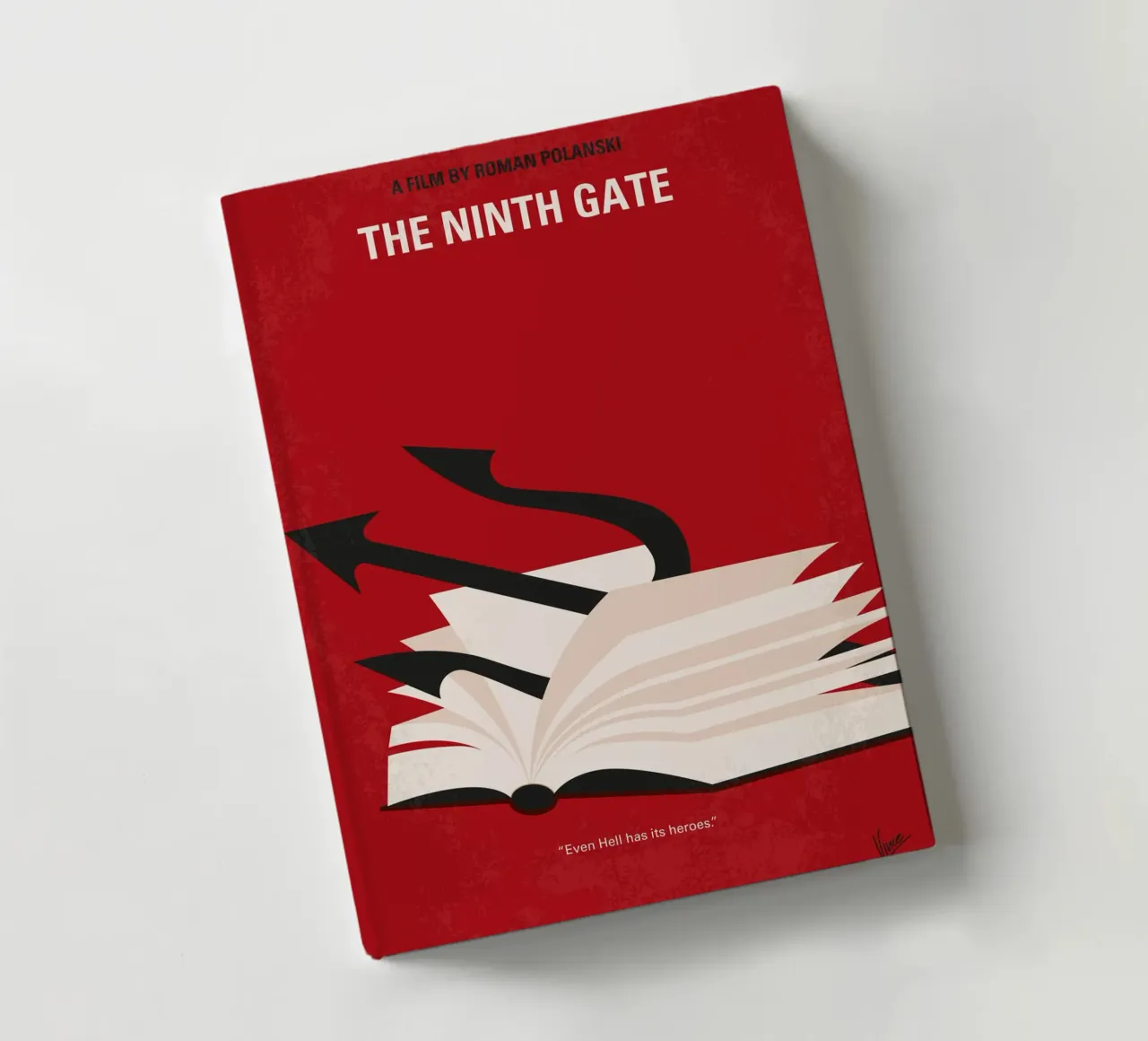 No1273 My The Ninth Gate minimal movie poster Notizbuch von Chungkong