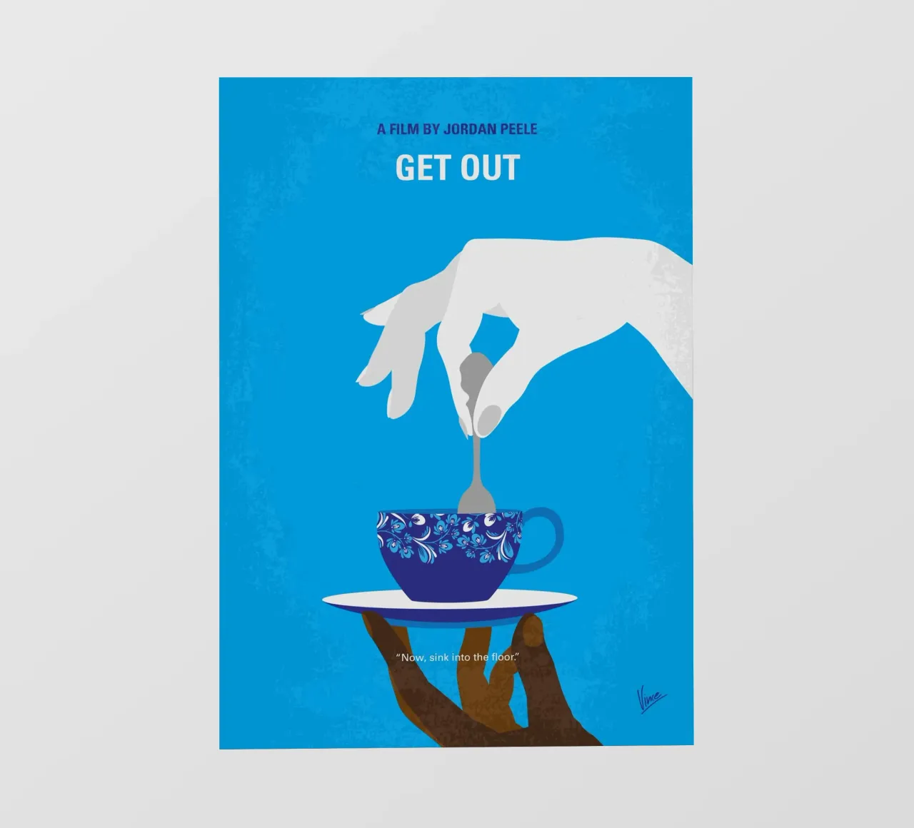 No1277 My Get Out minimal movie poster telo in pvc da Chungkong