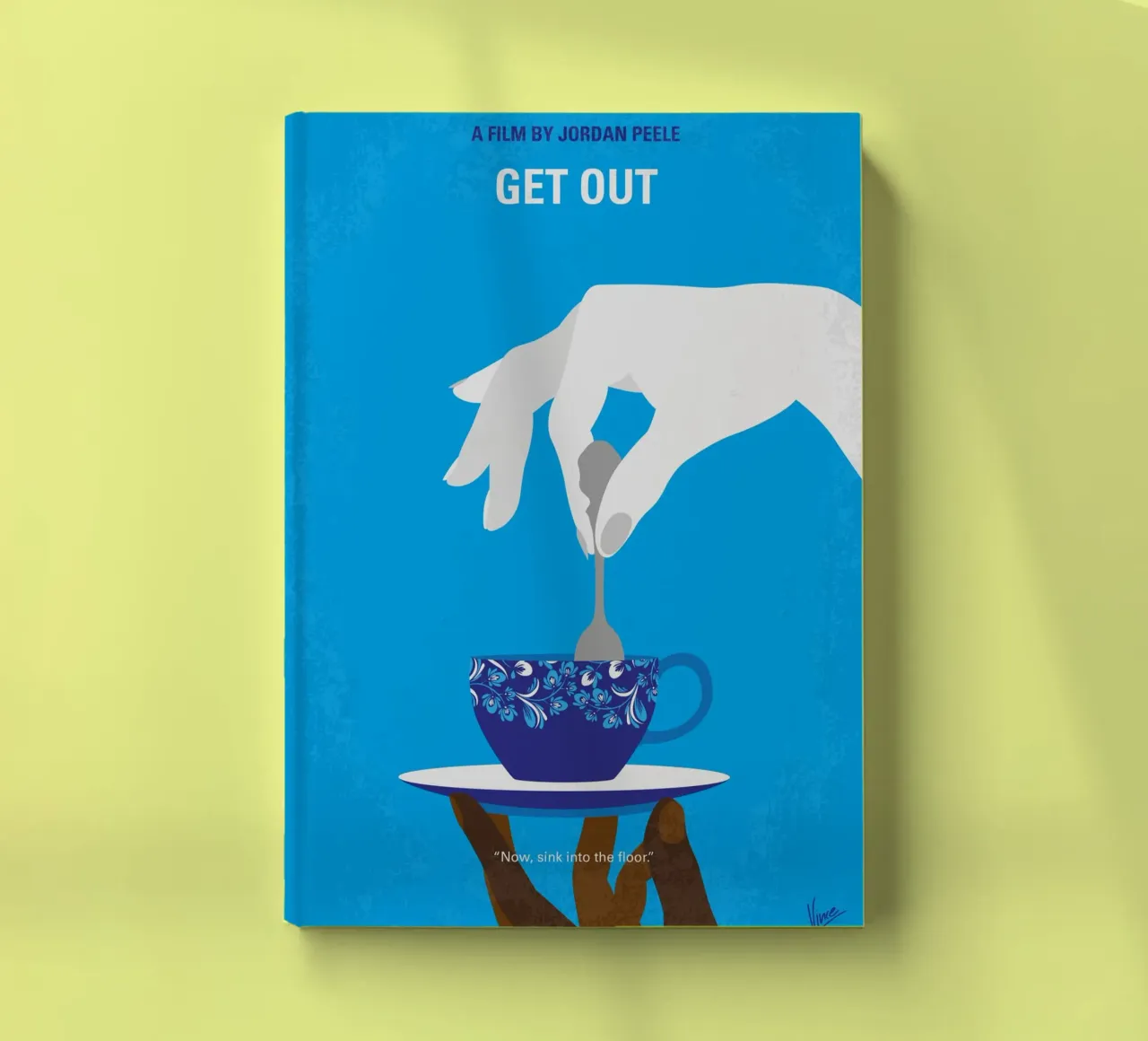 No1277 My Get Out minimal movie poster Notizbuch von Chungkong