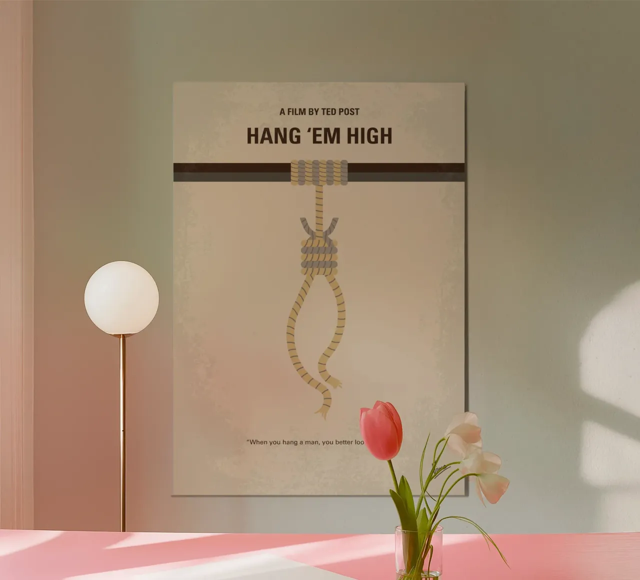 No1278 My Hang Em High minimal movie poster poster da Chungkong