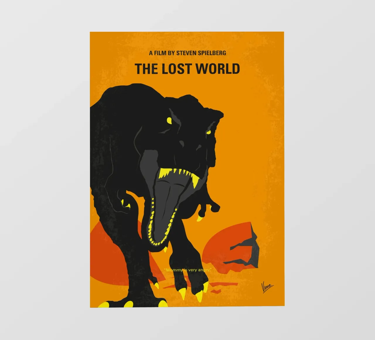 No1279 My The Lost World minimal movie poster telo in pvc da Chungkong