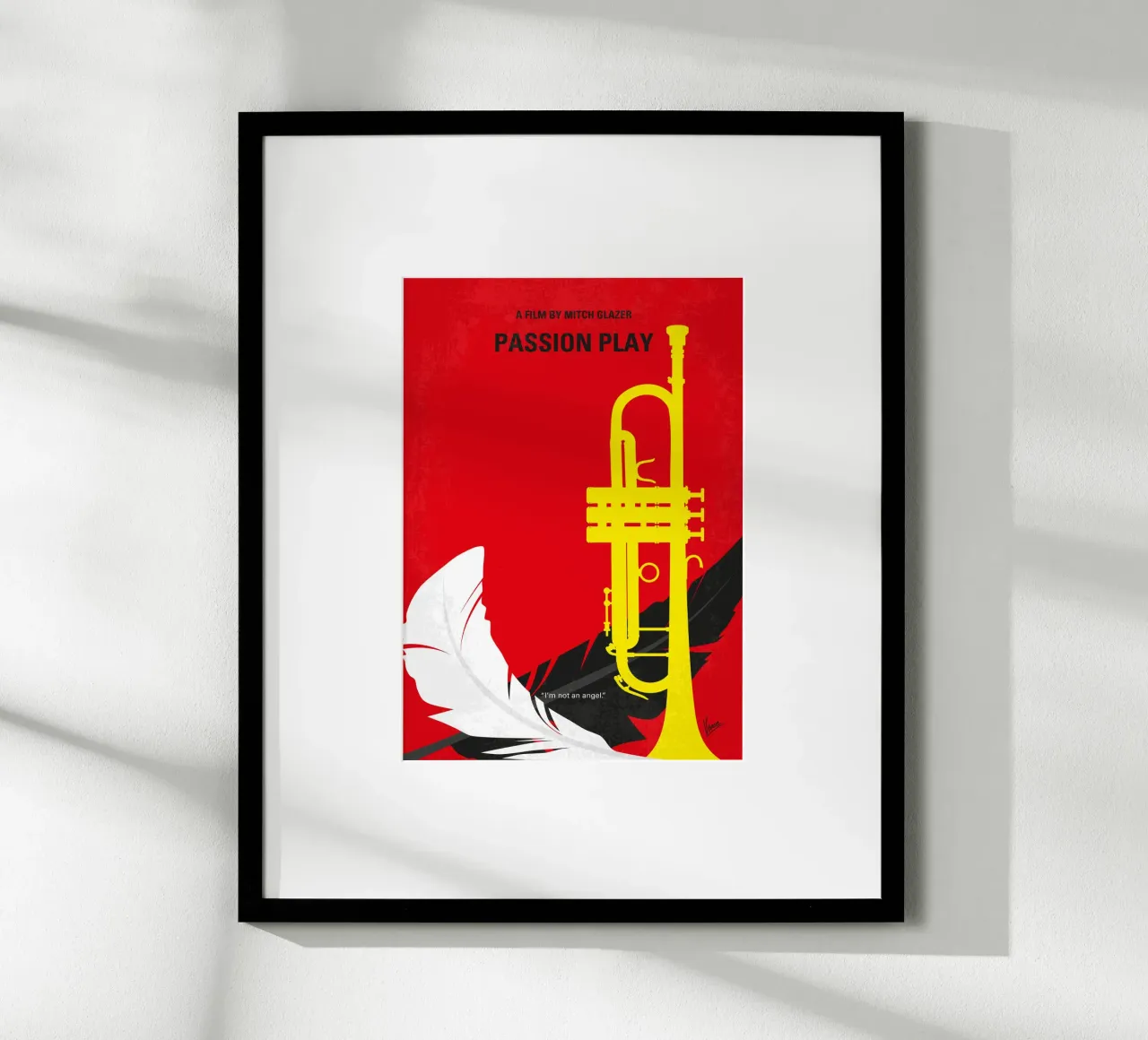 No1280 My Passion Play minimal movie poster poster con telaio in legno da Chungkong