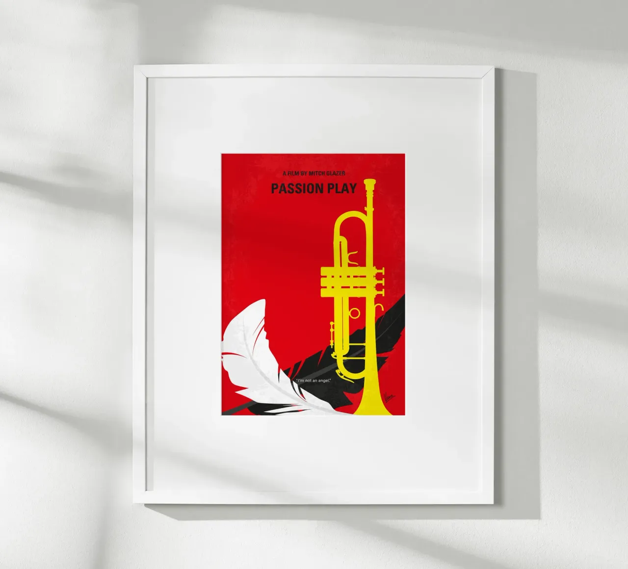 No1280 My Passion Play minimal movie poster poster con telaio in legno da Chungkong