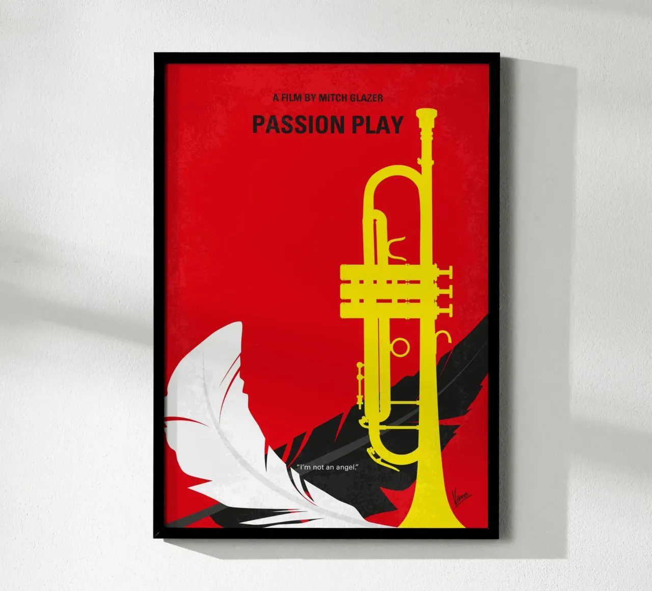 No1280 My Passion Play minimal movie poster poster con telaio in legno da Chungkong