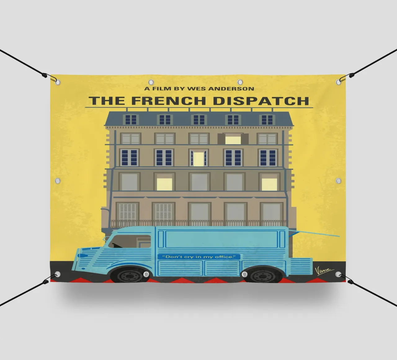 No1281 My The French Dispatch minimal movie poster telo in pvc da Chungkong