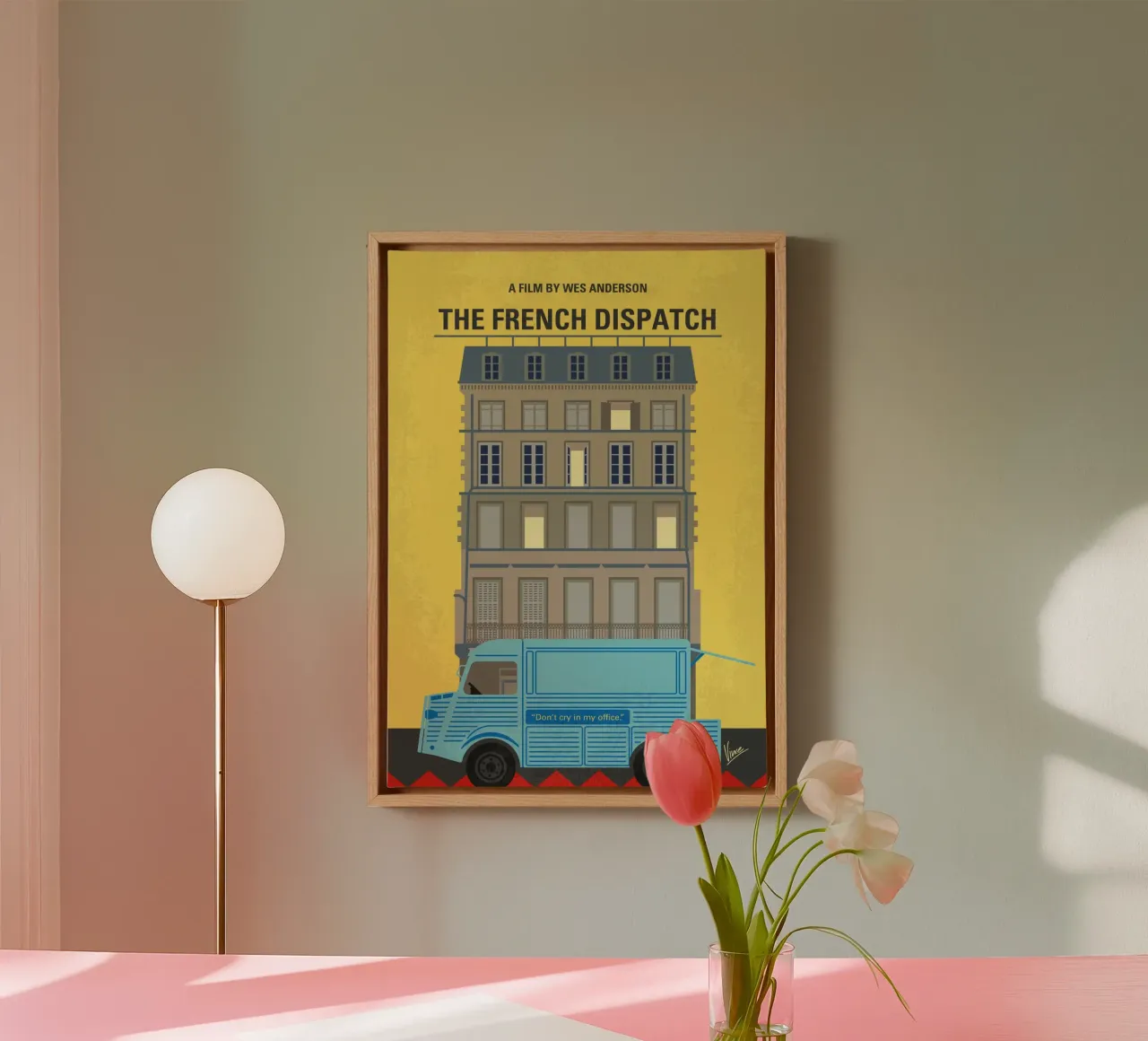 No1281 My The French Dispatch minimal movie poster tela con Cornice a cassetta da Chungkong
